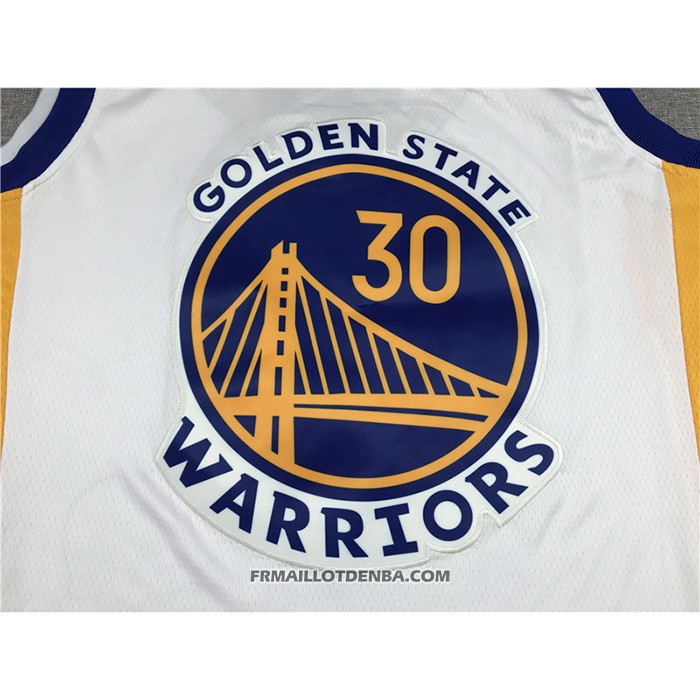 Maillot Golden State Warriors Stephen Curry NO 30 Association 2021-22 Blanc